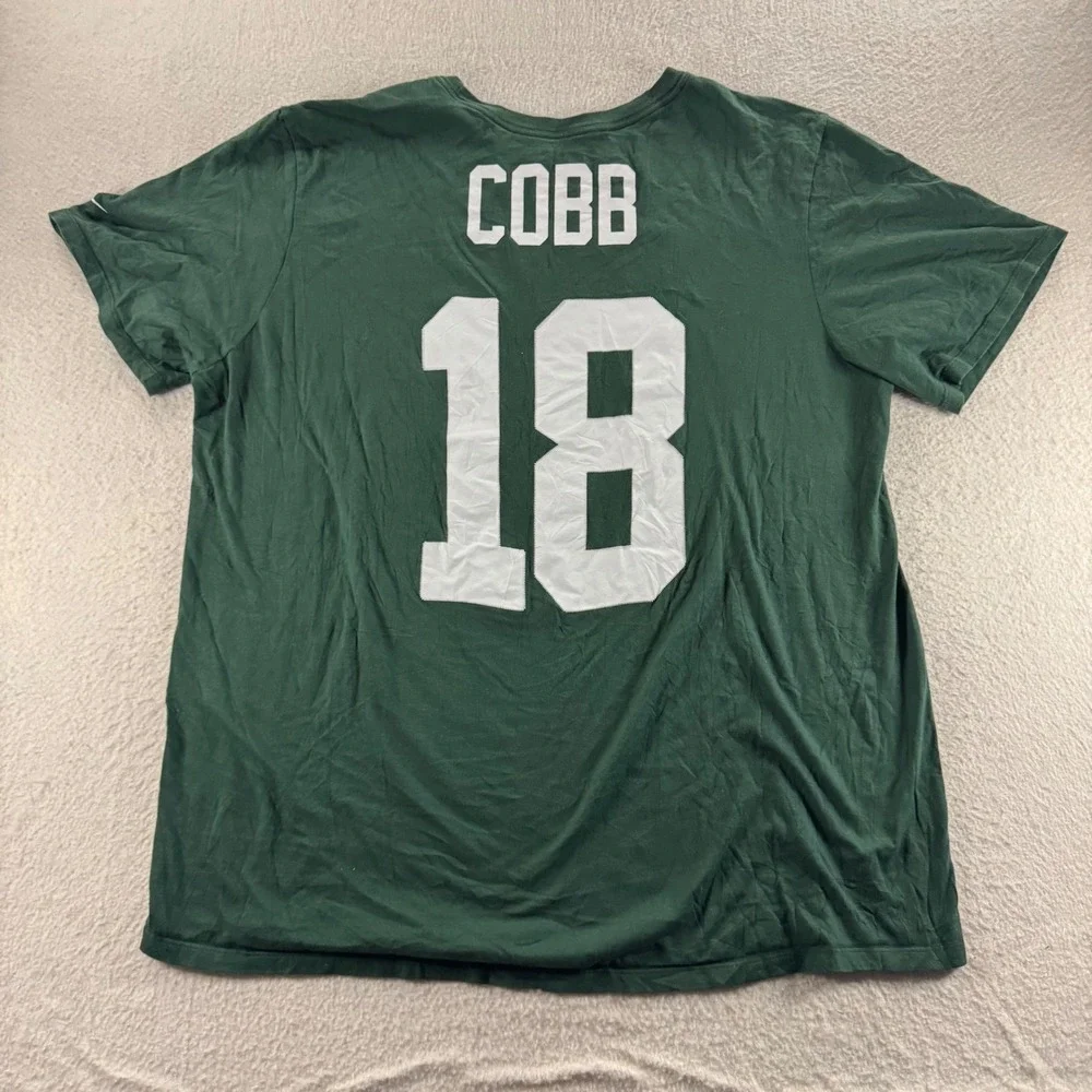 Nike Randall Cobb Green Bay Packers T-Shirt Mens XXL Green NFL 18 Cheesehead